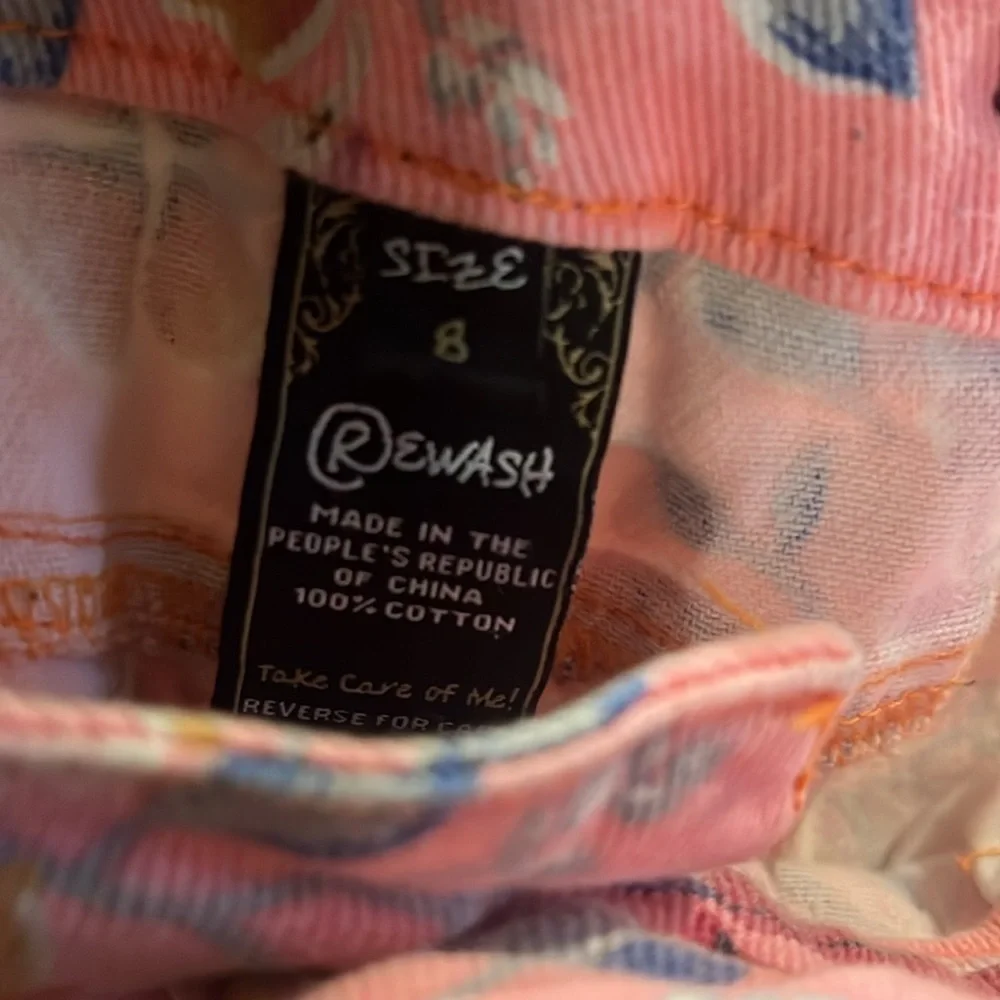 Rewash Floral Denim Shorts